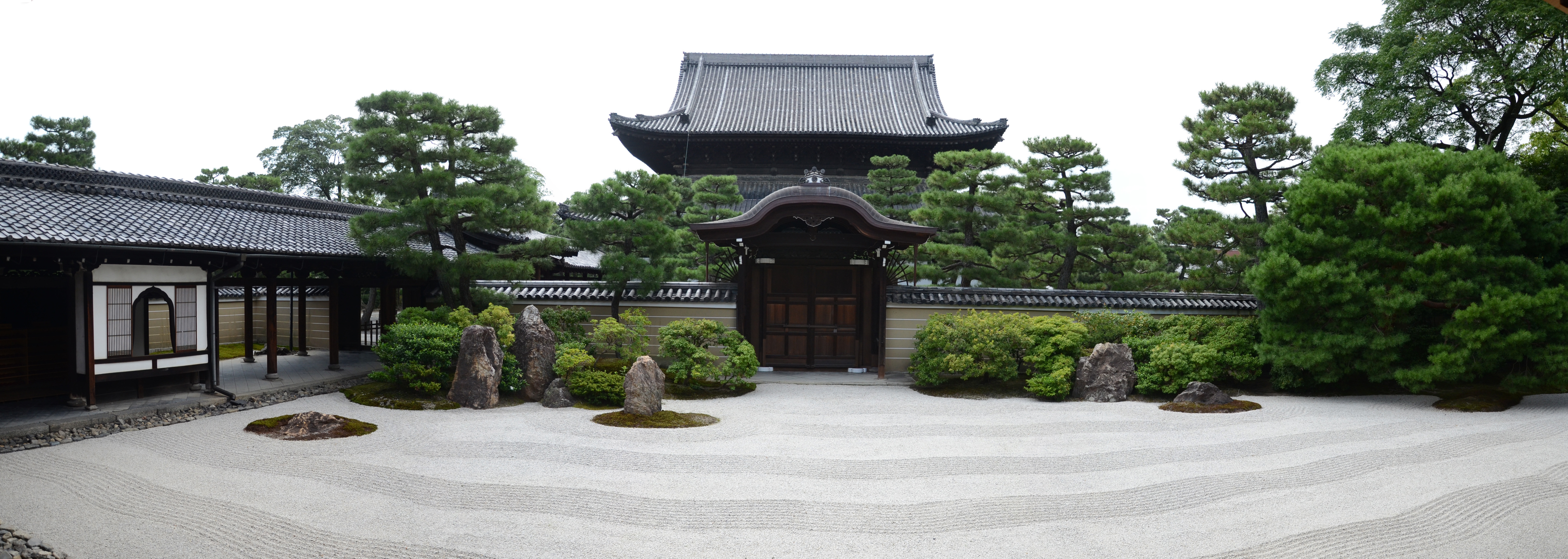 Temple Zen érigé à Kyoto, dans le jardin de Kennin-ji.